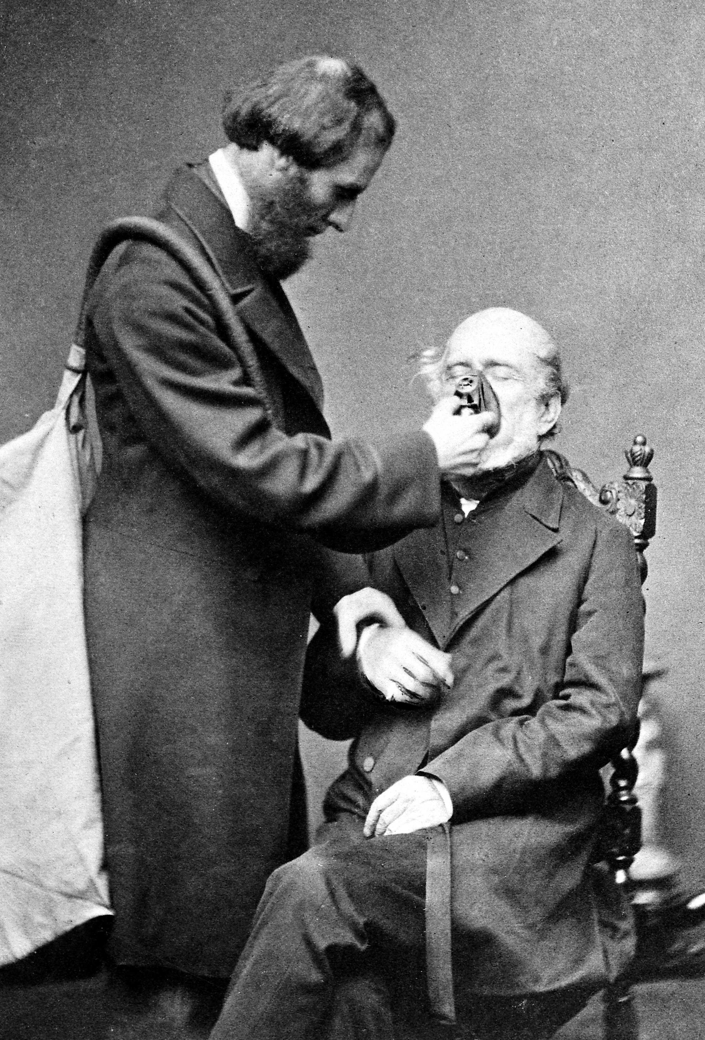 Clover with his chloroform apparatus 1862