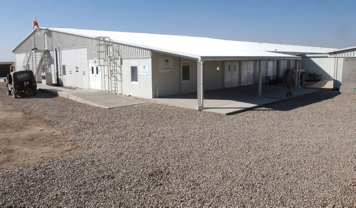 The Medical Treatment Facility at Camp Bastion. It included two operating tables and an ITU The Medical Treatment Facility at Camp Bastion. It included two operating tables and an ITU