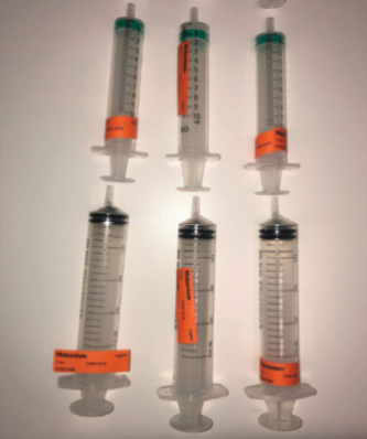 Standardisation, syringe labelling and pre-filled syringes Figure 4