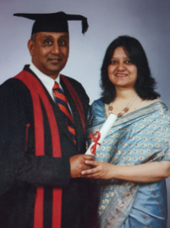 Snehashish Guha and his wife